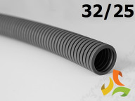 Plastová chránička trubka se strunou 32/25 PVC/UV 320N 25 m