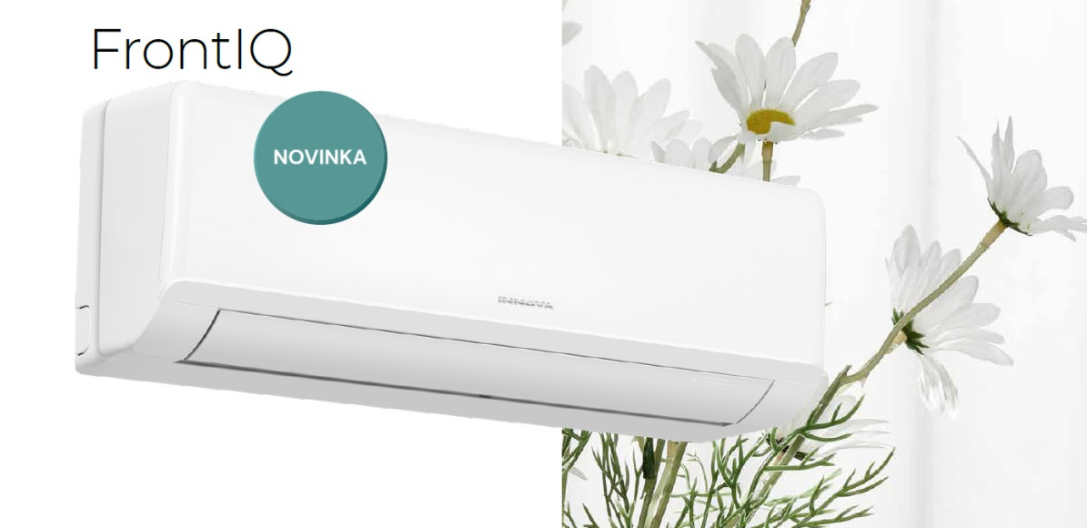 detail FrontIQ nástěnná klimatizace INNOVA 2,5kW single split s venkovní jednotkou