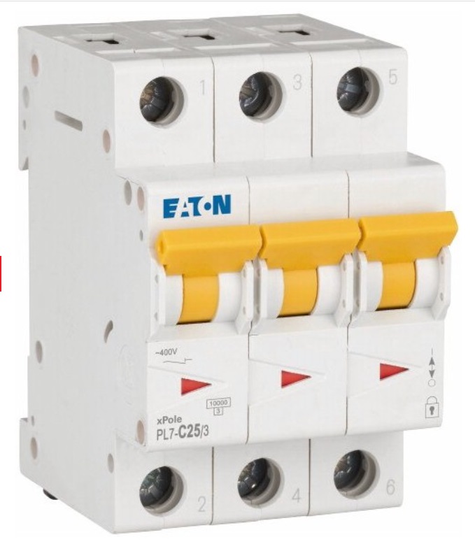 detail Jistič EATON PL7-B25/3 25A 3P